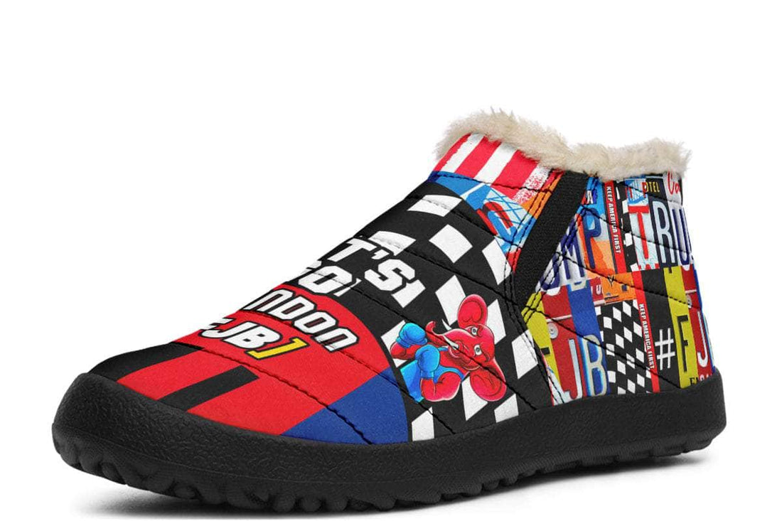 🖕TRUMP #FJB Let's Go Brandon - Winter Sneakers
