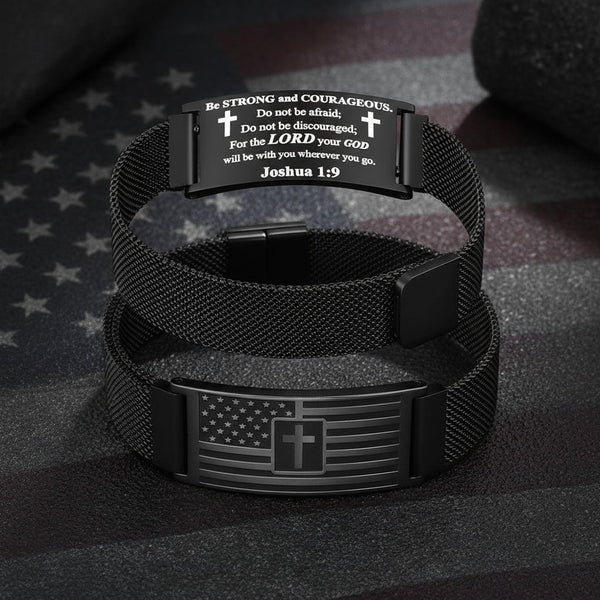 Faith & Freedom Cross Bracelet