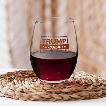 Trump2024 Wine Glass