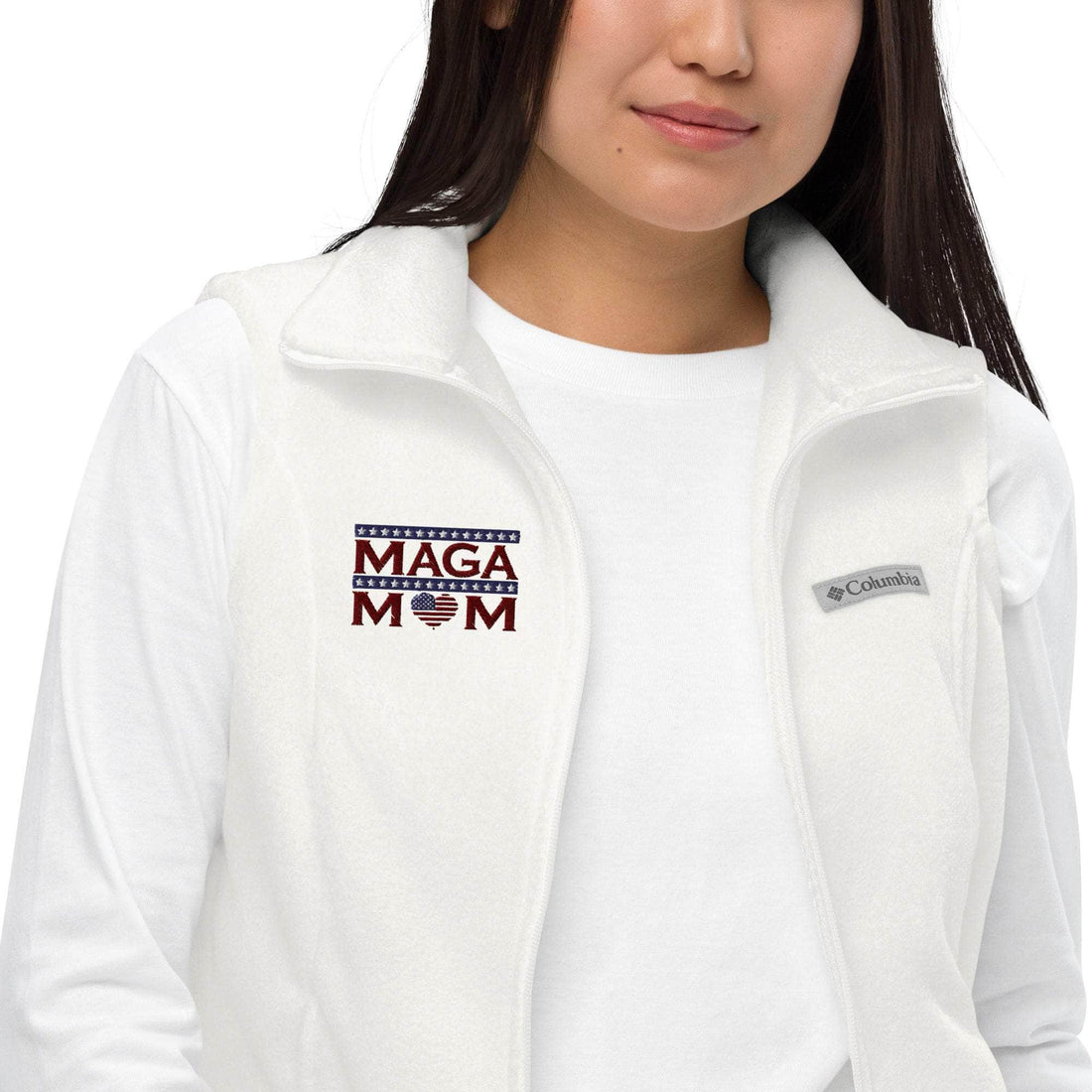 👩❤️👨 MAGA MOM fleece vest