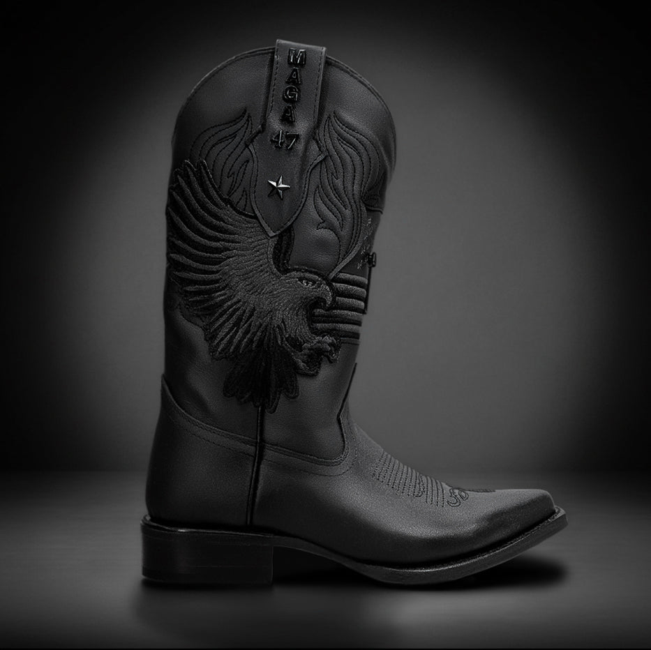 Royal Black MAGA Boots