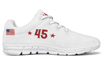 White & Red 45 - Active Sneakers