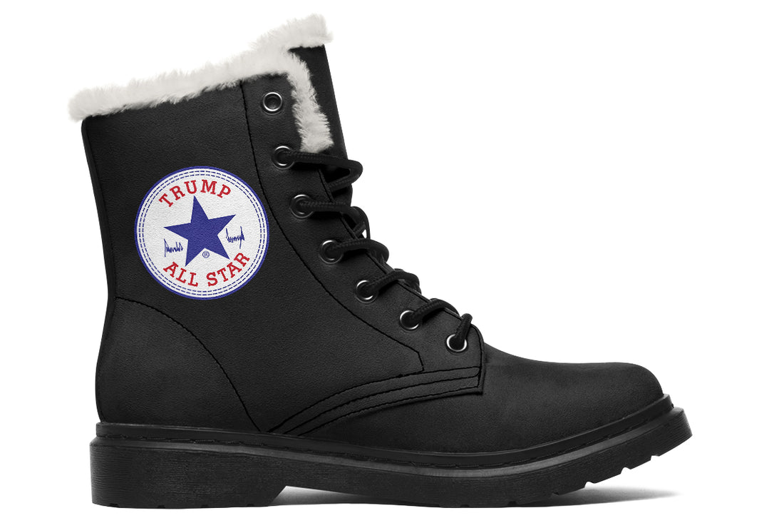 All Stars Black - Fur-lined Boots