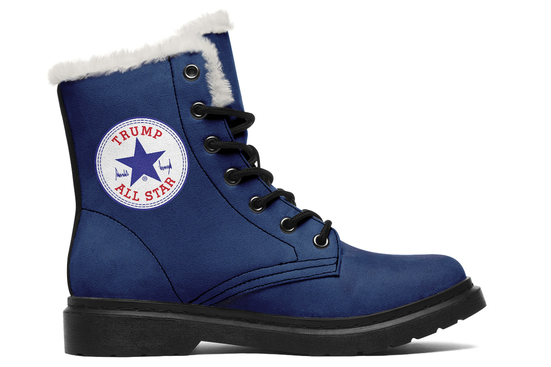 All Stars Blue - Fur-lined Boots