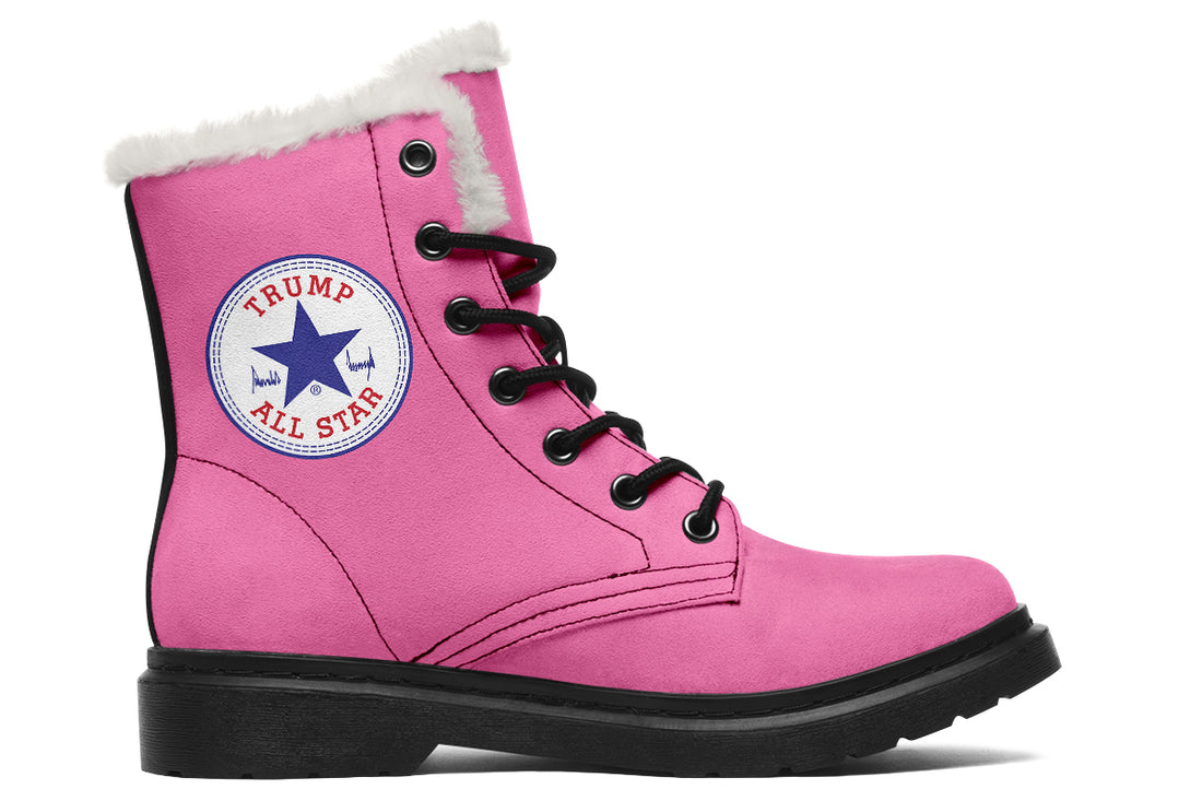 All Stars Pink - Fur-lined Boots