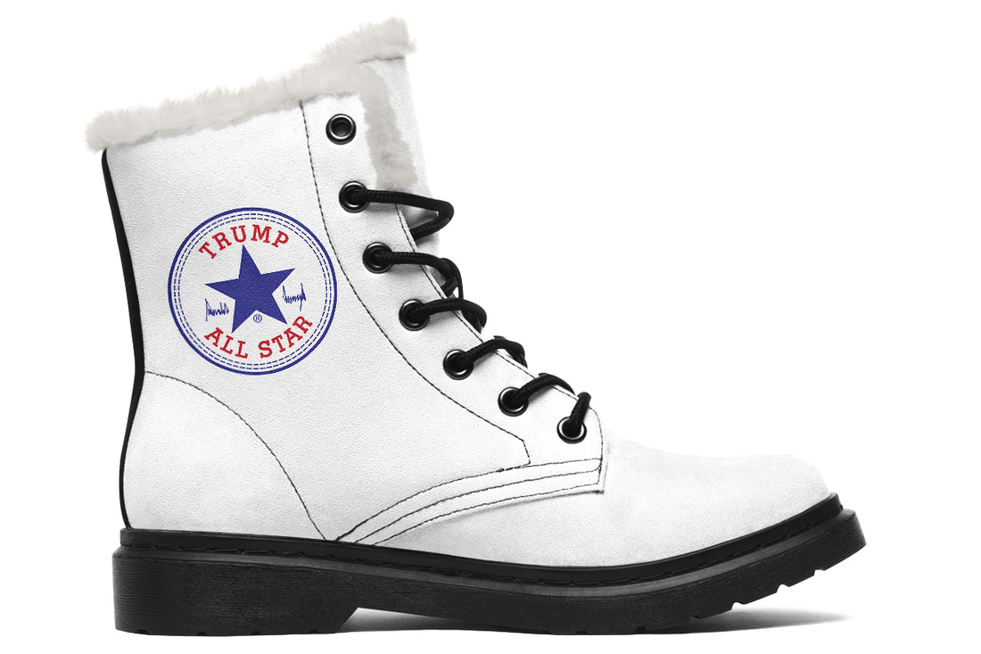 All Stars White - Fur-lined Boots