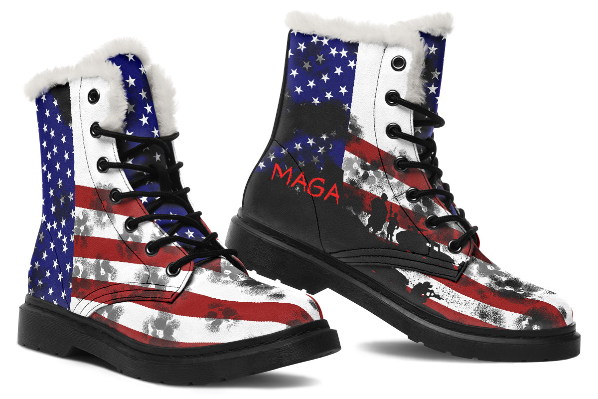 MAGA Military - Fur-lined Boots