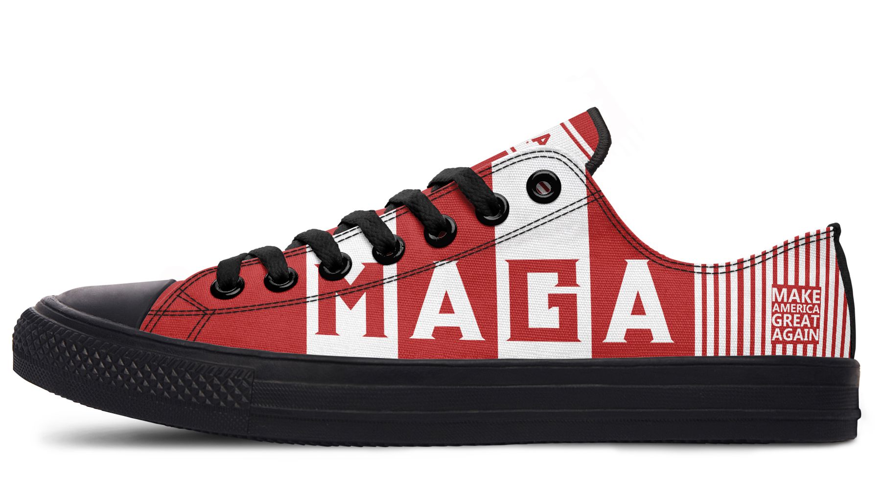 🇺🇸 TRUMP 2024 MAGA Red - Low Tops