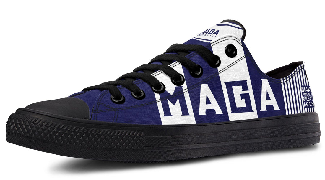 🇺🇸 TRUMP 2024 MAGA Blue  - Low Tops