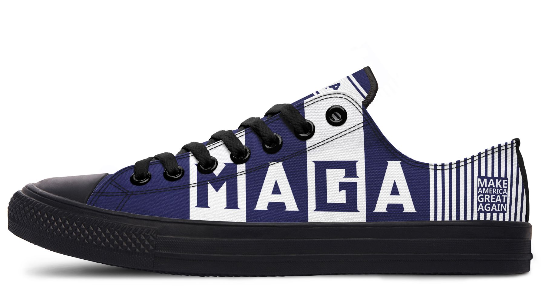 🇺🇸 TRUMP 2024 MAGA Blue  - Low Tops