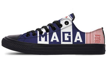 🇺🇸 TRUMP 2024 MAGA Blue Red - Low Tops