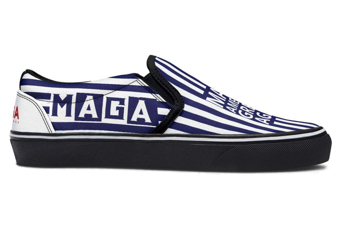 🇺🇸 TRUMP 2024 MAGA Blue - Slipons