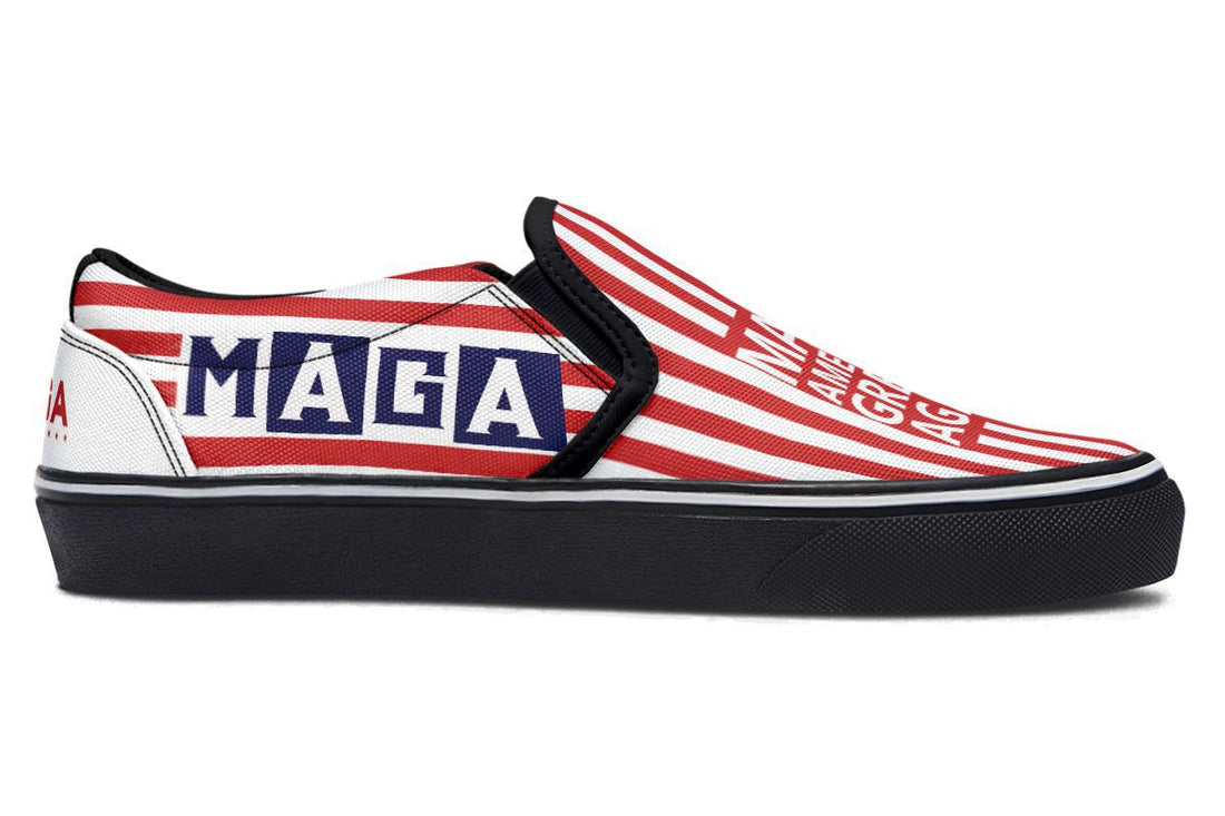 🇺🇸 TRUMP 2024 MAGA Blue Red - Slipons