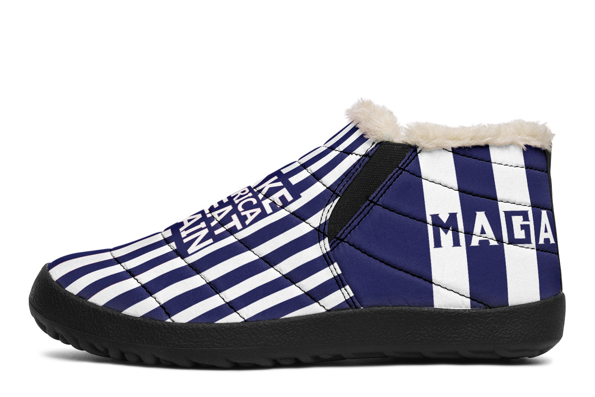 🇺🇸 TRUMP 2024 MAGA Blue - Winter Sneakers