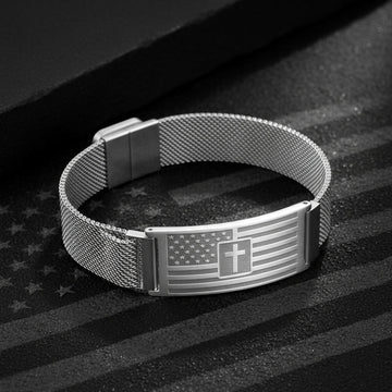 Faith & Freedom Cross Bracelet