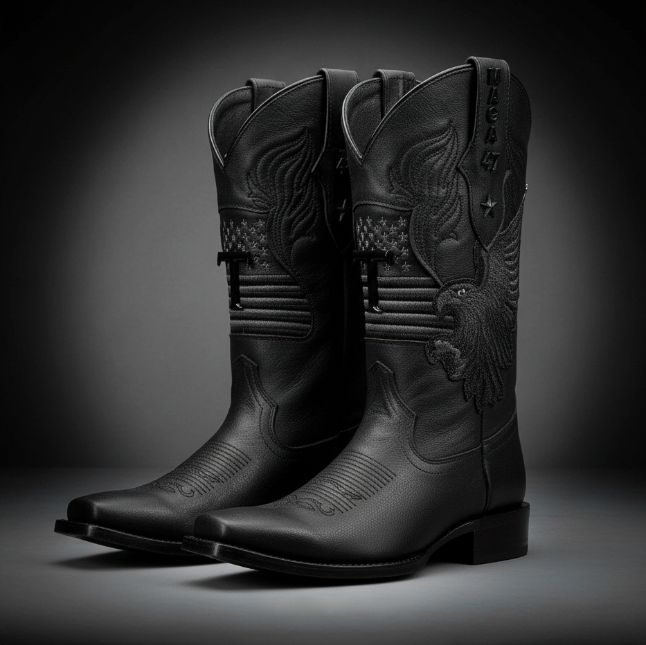 Royal Black MAGA Boots