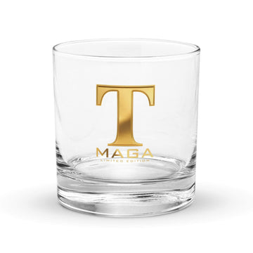 🥃 MAGA Gold Rock Glass Set (4)