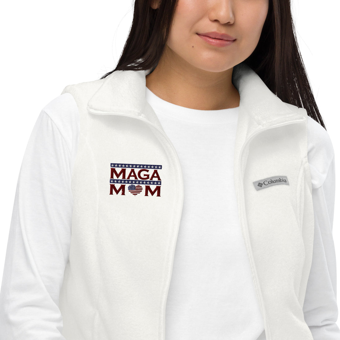 👩‍❤️‍👨 MAGA MOM fleece vest